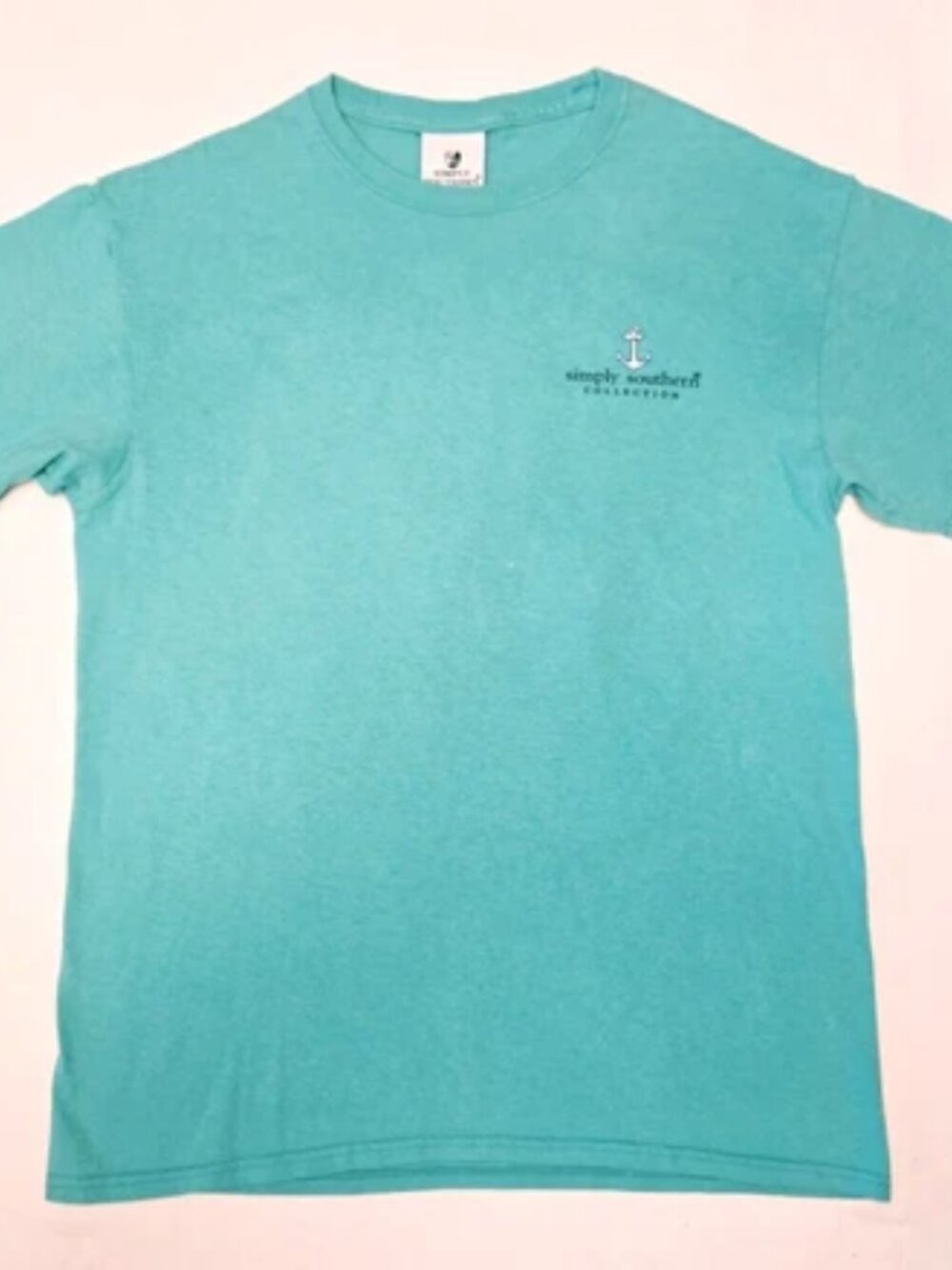 Simply Southern "Warm Waves - Lazy Days" Women's Green T-shirt. * EUC * - Picture 3 of 4